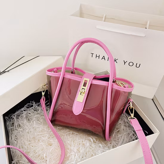 Bolso de jalea de PVC transparente femenino de estilo europeo
