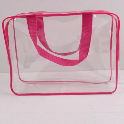 Bolsa de maquillaje de PVC transparente duradero