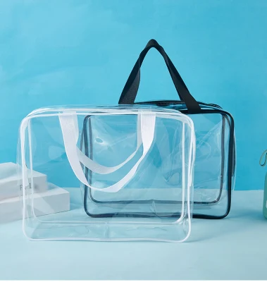 Bolsa de cosméticos de plástico ecológica, bolsa de maquillaje, bolsa de PVC personalizada, bolsa de cosméticos, bolsa de cosméticos de viaje personalizada, bolsa con cremallera personalizada