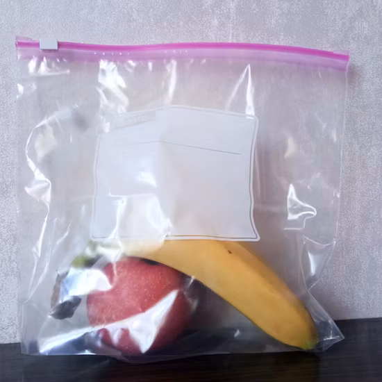 Bolsa resellable impresa personalizada Bolsa con cierre de cremallera LDPE Bolsa autoadhesiva